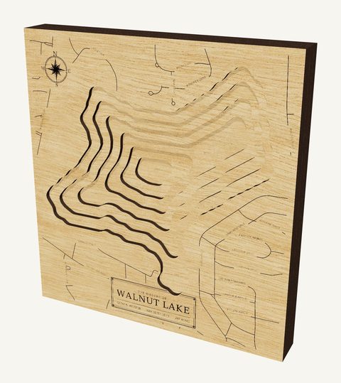 Walnut Lake wood map