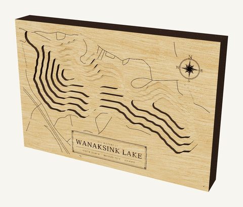 Wanaksink Lake wood map