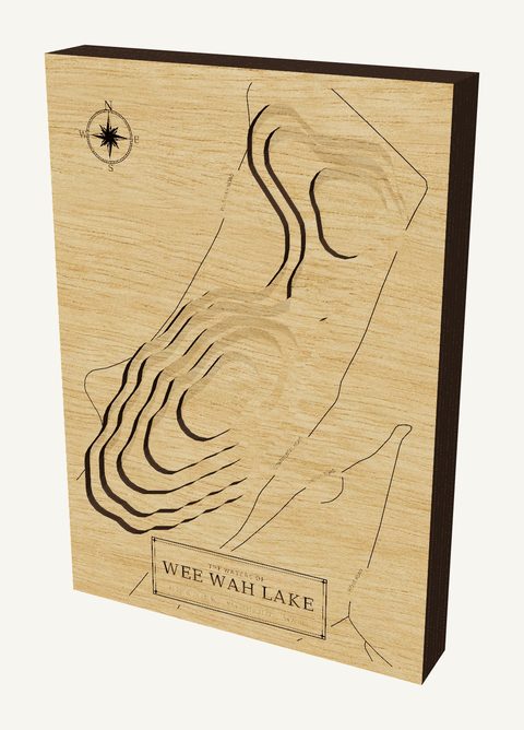 Wee Wah Lake wood map