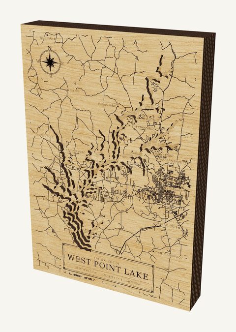 West Point Lake wood map