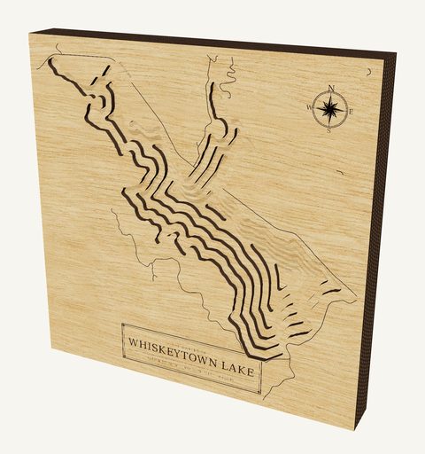 Whiskeytown Lake wood map