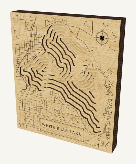 White Bear Lake wood map
