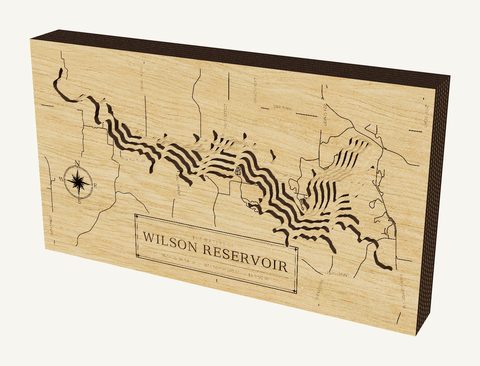 Wilson Reservoir wood map